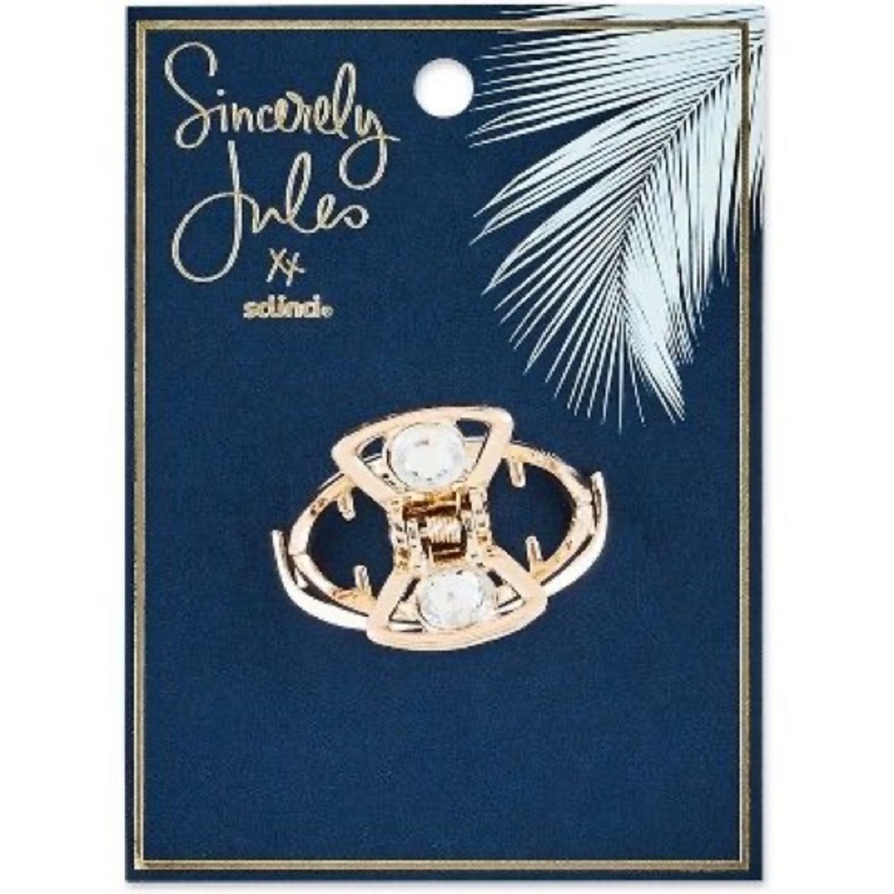 Sincerely Jules Scünci Rhinestone Metal Jaw Clip